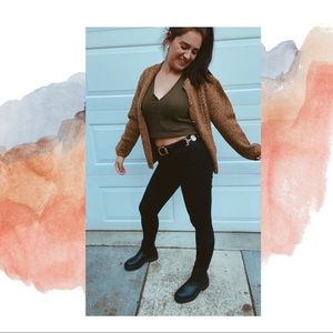 Vintage Brown knit cardigan